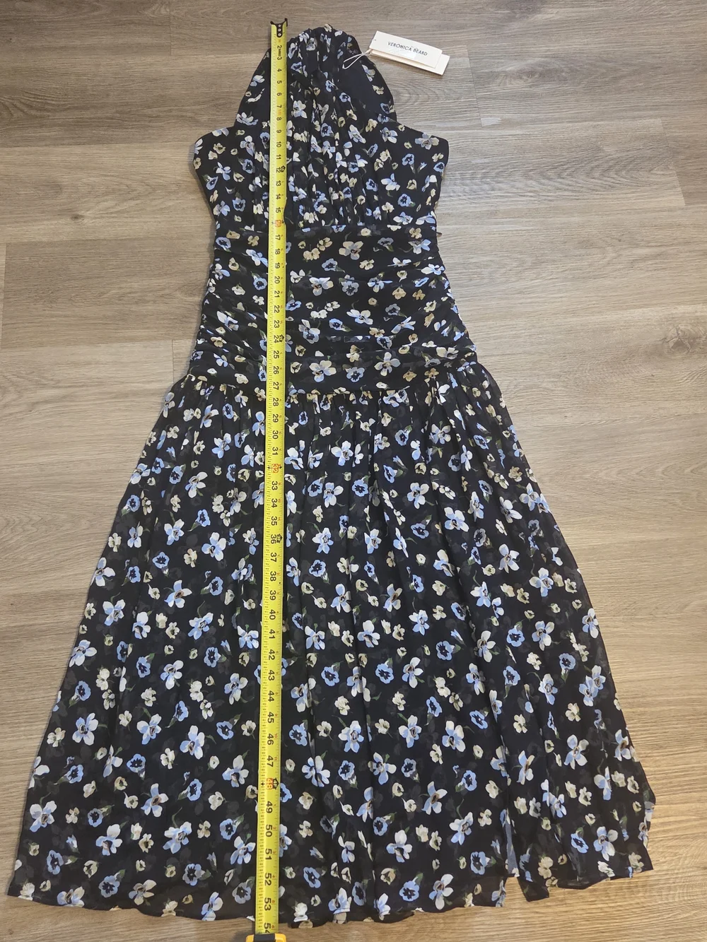 Brock Floral Silk A-Line Maxi Dress - Picture 12 of 14